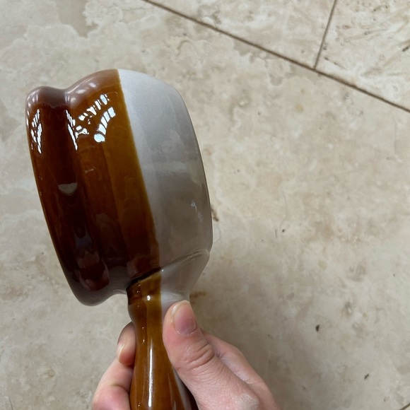 Vintage 70s Clay Handled Pot - Picture 4 of 5